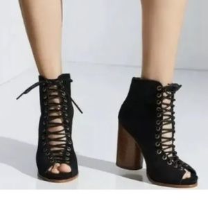 Jeffrey Campbell Free Love Lace-Up Heel